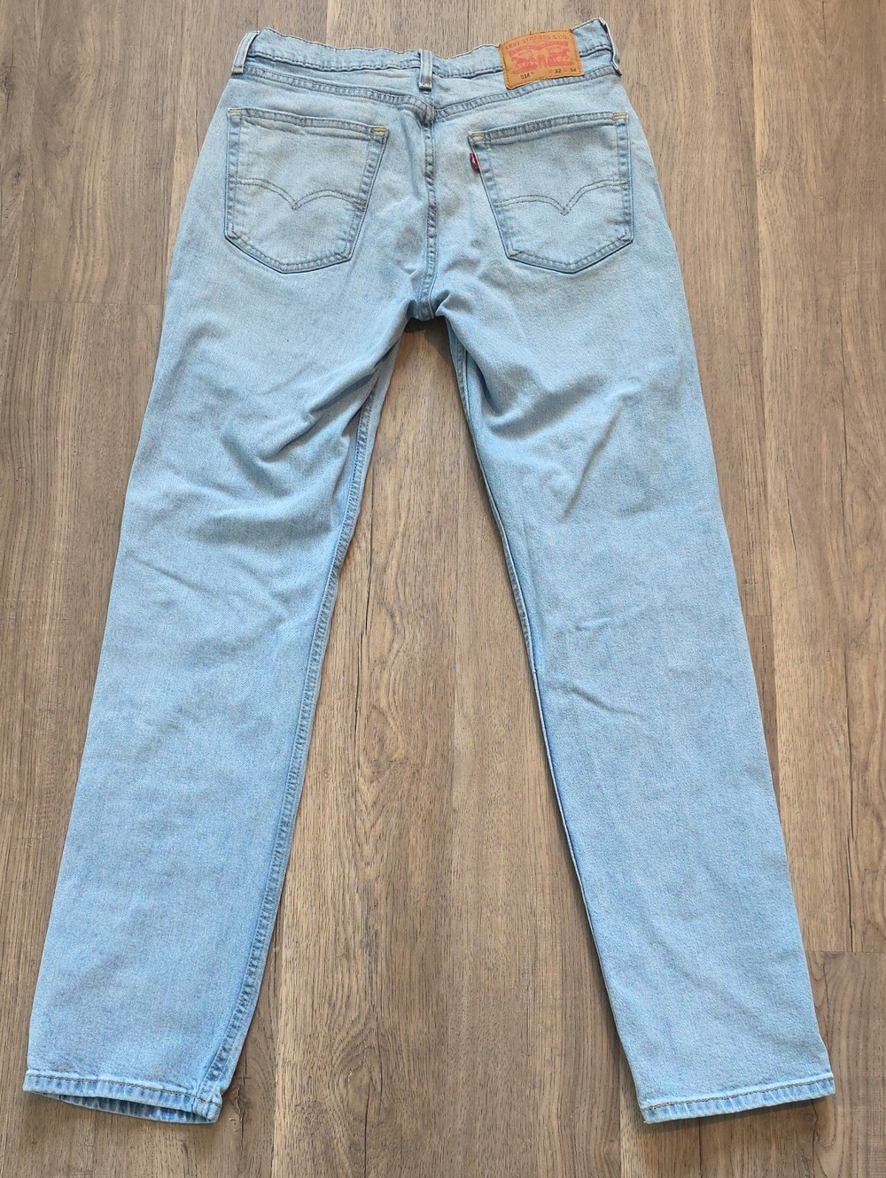 Levi's Men's 514 Light Wash Straight Jeans 32 x 34